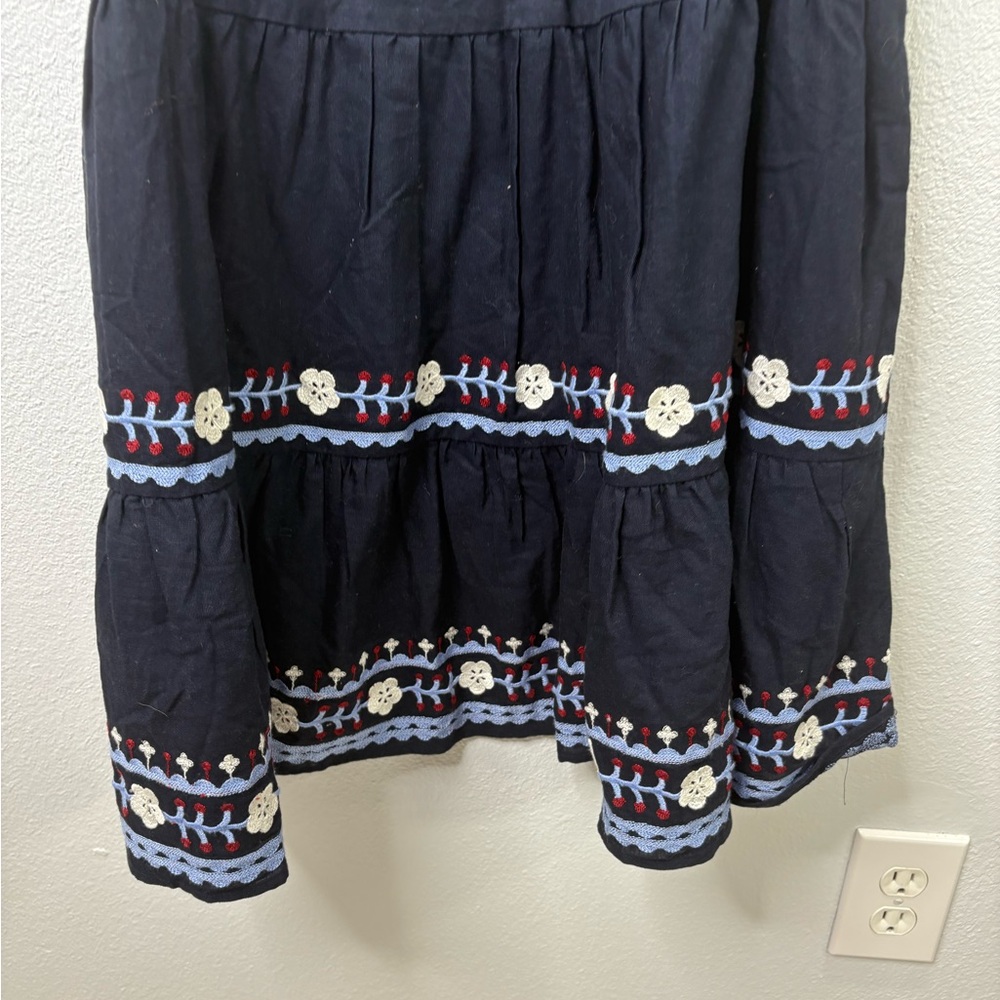 Sea New York Large Shaina Embroidery Flutter Sleeve Dress in Navy Size Large NWT - Picture 4 of 8